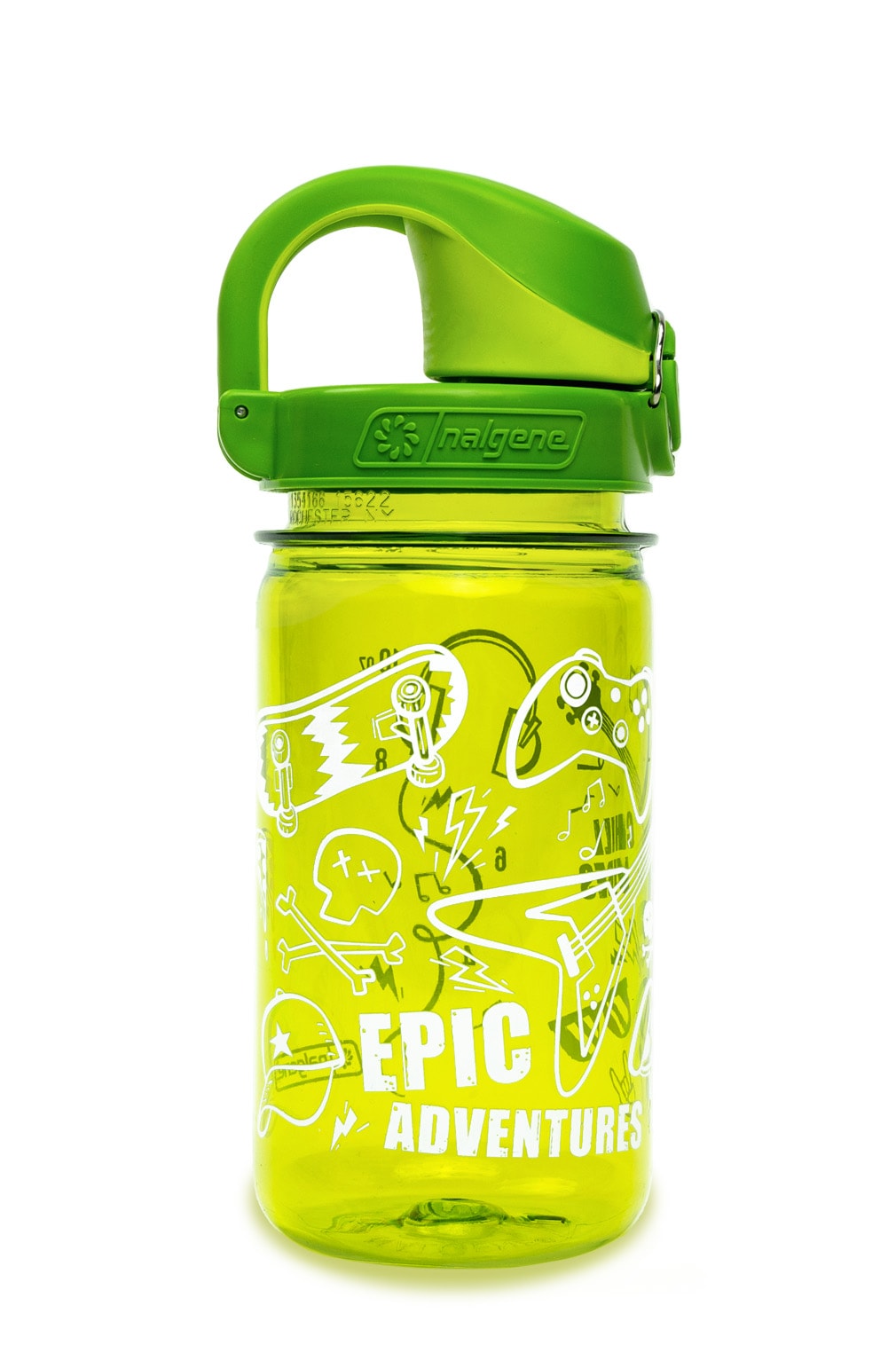 Nalgene product image: 12oz On-The-Fly Kids Lock-Top Bottle with Graphics R8 — 12oz On-The-Fly Kids Lock-Top Bottle with Graphics