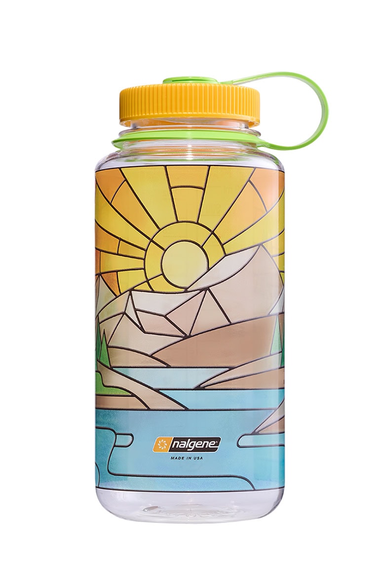 Nalgene product image: 32oz Wide Mouth Stained Glass Print Bottles Z8 — 32oz Wide Mouth Stained Glass Print Bottles