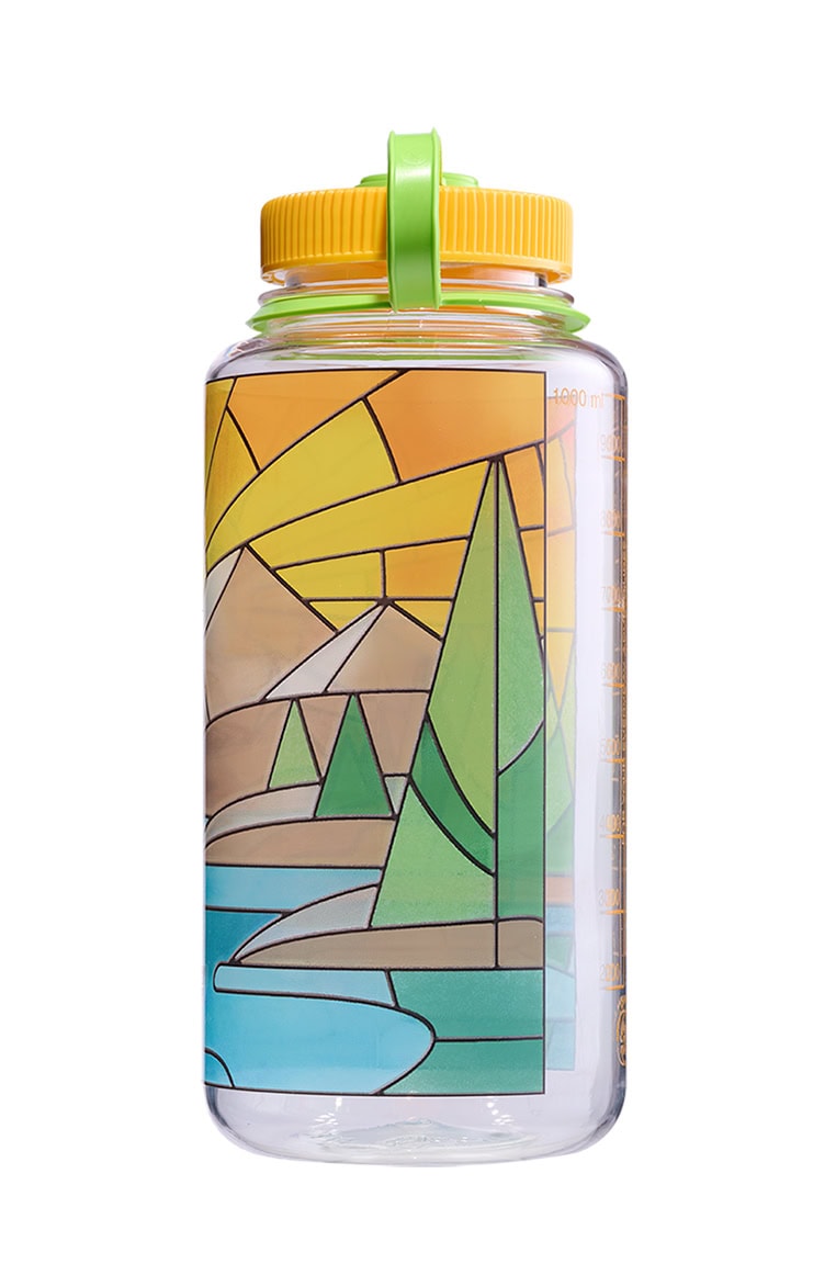 Nalgene product view: 32oz Wide Mouth Stained Glass Print Bottles Z8 — 32oz Wide Mouth Stained Glass Print Bottles