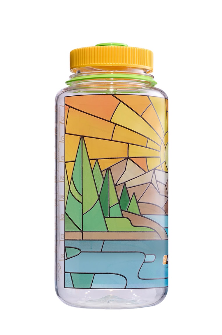Nalgene product image: 32oz Wide Mouth Stained Glass Print Bottles Z8 — 32oz Wide Mouth Stained Glass Print Bottles