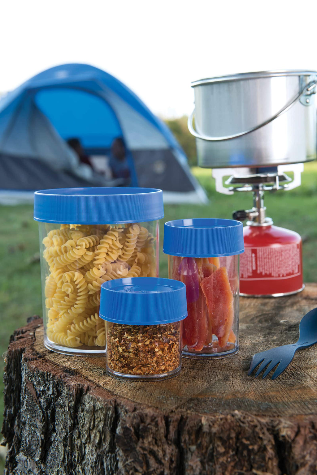 Nalgene product view: 16oz Storage Jar – Blue Lid G5 — 16oz Storage Jar – Blue Lid