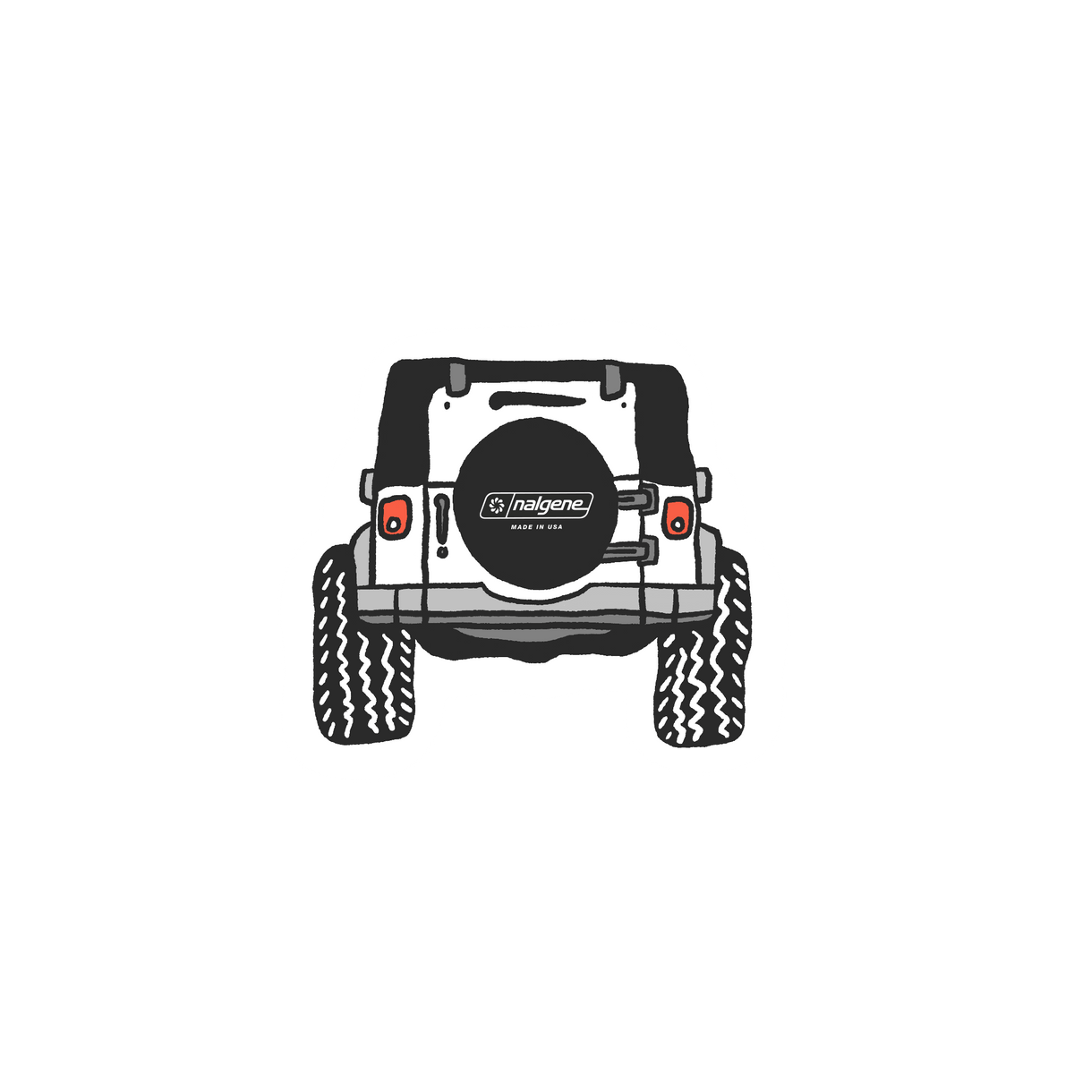 Nalgene product detail: Four Wheeling Sticker X1 — Four Wheeling Sticker