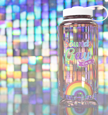 Nalgene product view: 32oz Wide Mouth Pride Bottle D8 — 32oz Wide Mouth Pride Bottle