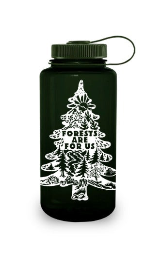 Nalgene product image: 32oz Wide Mouth “Public Lands: Forests Are for Us” Bottle F1 — 32oz Wide Mouth “Public Lands: Forests Are for Us” Bottle